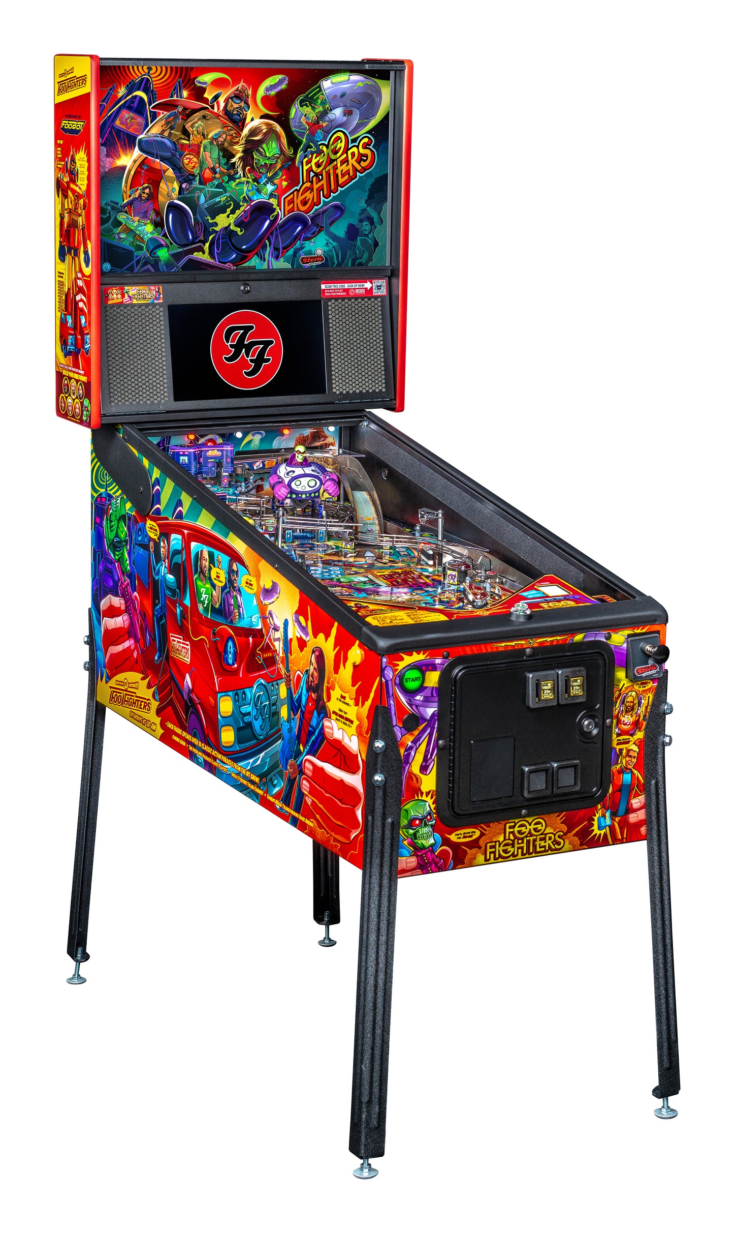 FOO FIGHTERS PREMIUM Edition Flipper - STERN Pinball
