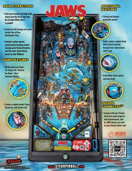 JAWS PRO Edition Flipper - STERN Pinball