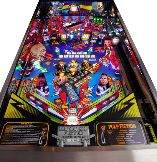 PULP FICTION BAD MOTHER LIMITED Edition LE Flipper - Chicago Gaming Company Pinball CGC Pinball