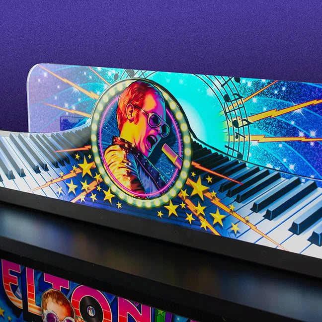 ELTON JOHN PLATINUM Edition Flipper - Jersey Jack Pinball JJP Pinball