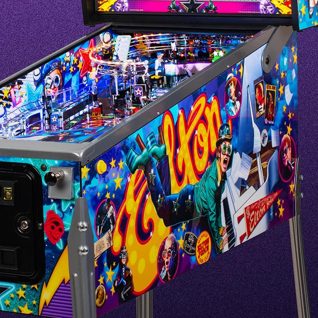 ELTON JOHN PLATINUM Edition Flipper - Jersey Jack Pinball JJP Pinball