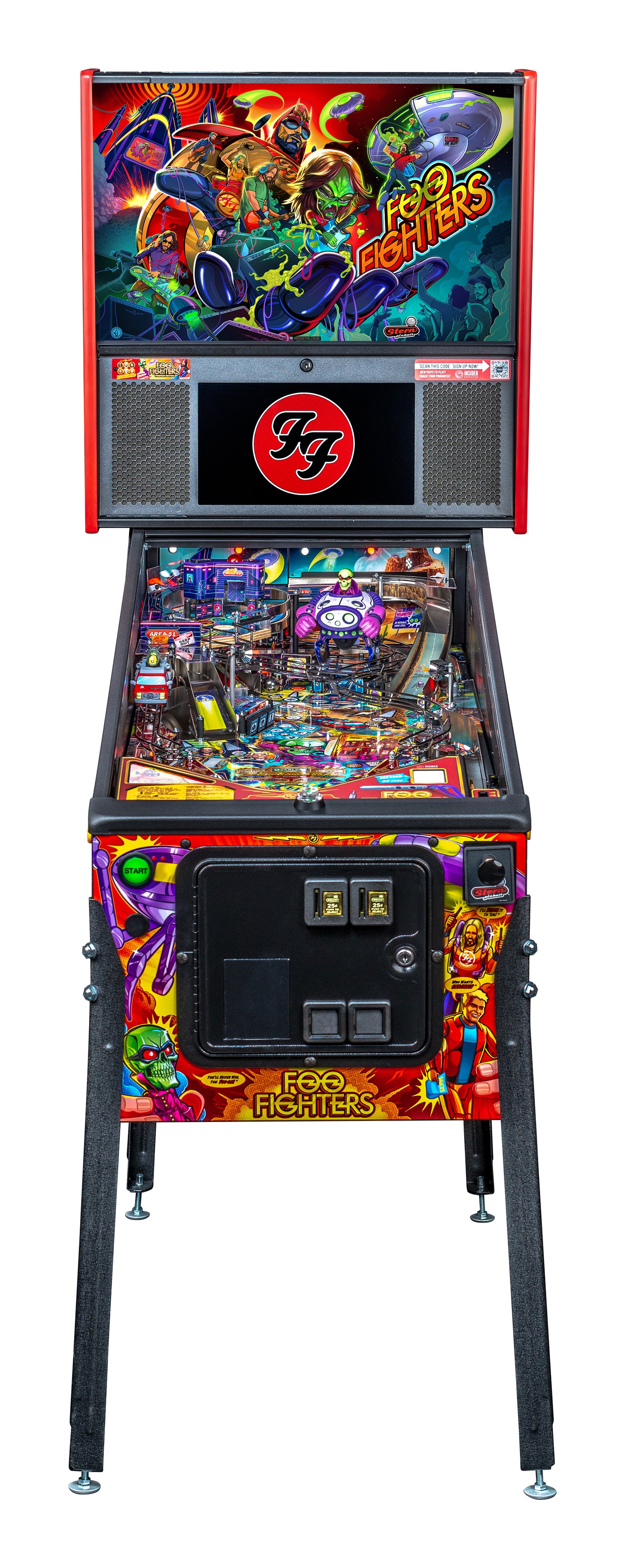 FOO FIGHTERS PREMIUM Edition Flipper - STERN Pinball
