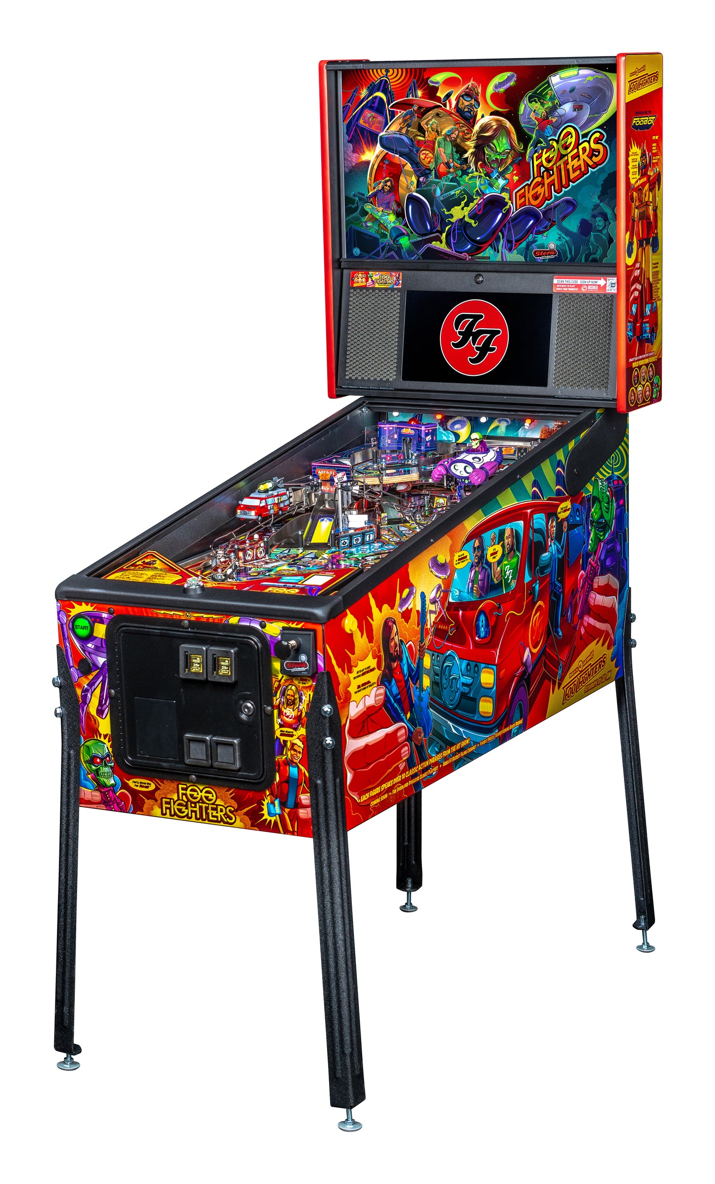 FOO FIGHTERS PREMIUM Edition Flipper - STERN Pinball
