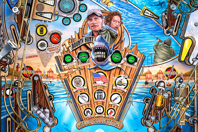 JAWS 50th ANNIVERSARY PREMIUM Edition Flipper - STERN Pinball