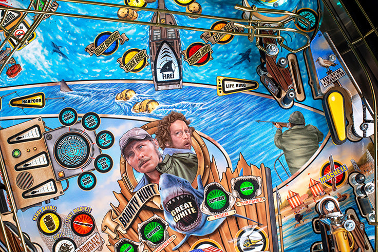 JAWS 50th ANNIVERSARY PREMIUM Edition Flipper - STERN Pinball