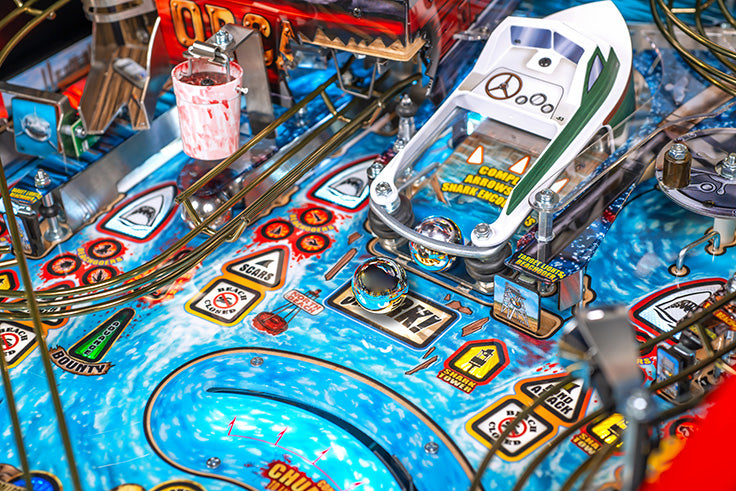 JAWS 50th ANNIVERSARY PREMIUM Edition Flipper - STERN Pinball