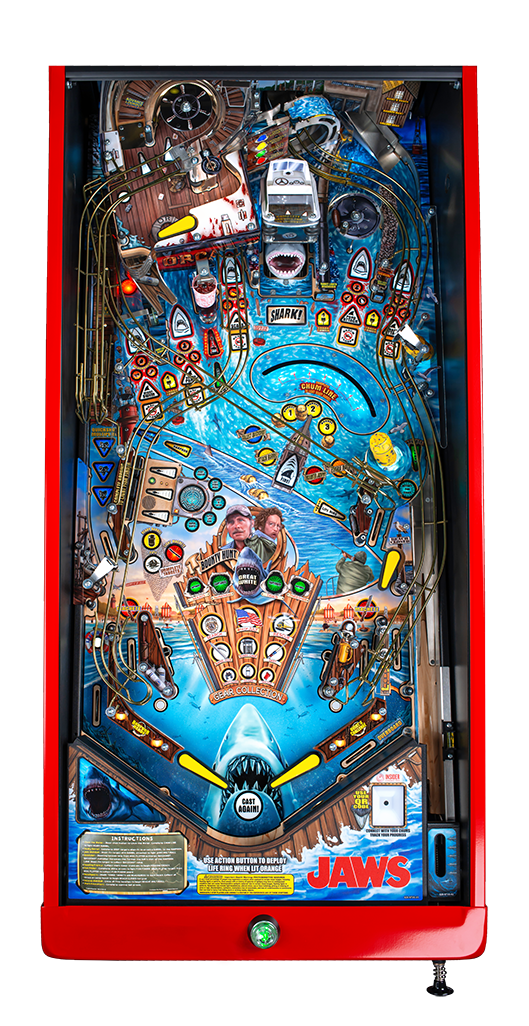 JAWS 50th ANNIVERSARY PREMIUM Edition Flipper - STERN Pinball