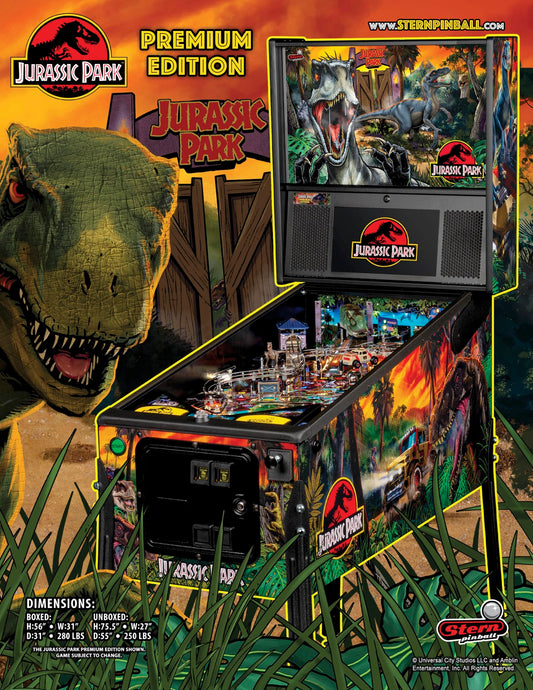 JURASSIC PARK PREMIUM Edition Flipper - STERN Pinball