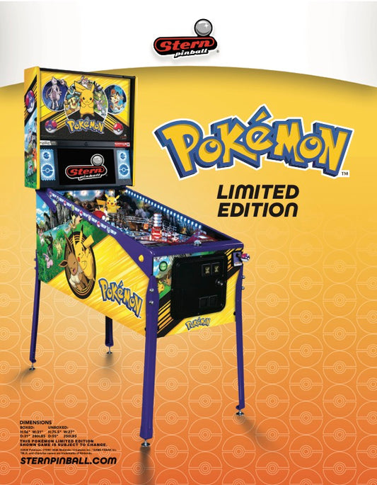 POKEMON LE Limited Edition Flipper - STERN Pinball