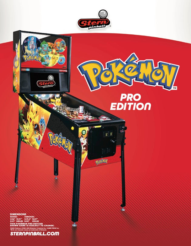 POKEMON PRO Edition Flipper - STERN Pinball