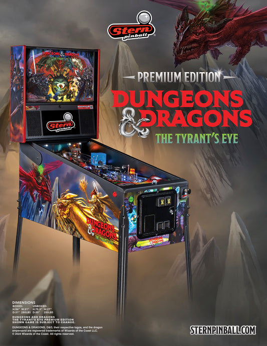 DUNGEONS & DRAGONS The Tyrant`s Eye Premium Edition Flipper - STERN Pinball