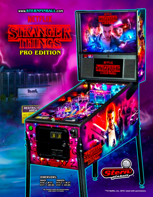 STRANGER THINGS PRO Edition Flipper - STERN Pinball