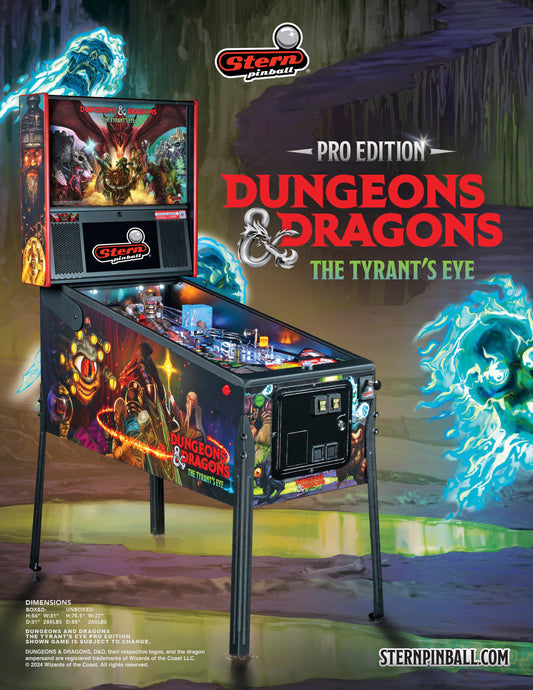 DUNGEONS & DRAGONS The Tyrant`s Eye PRO Edition Flipper - STERN Pinball