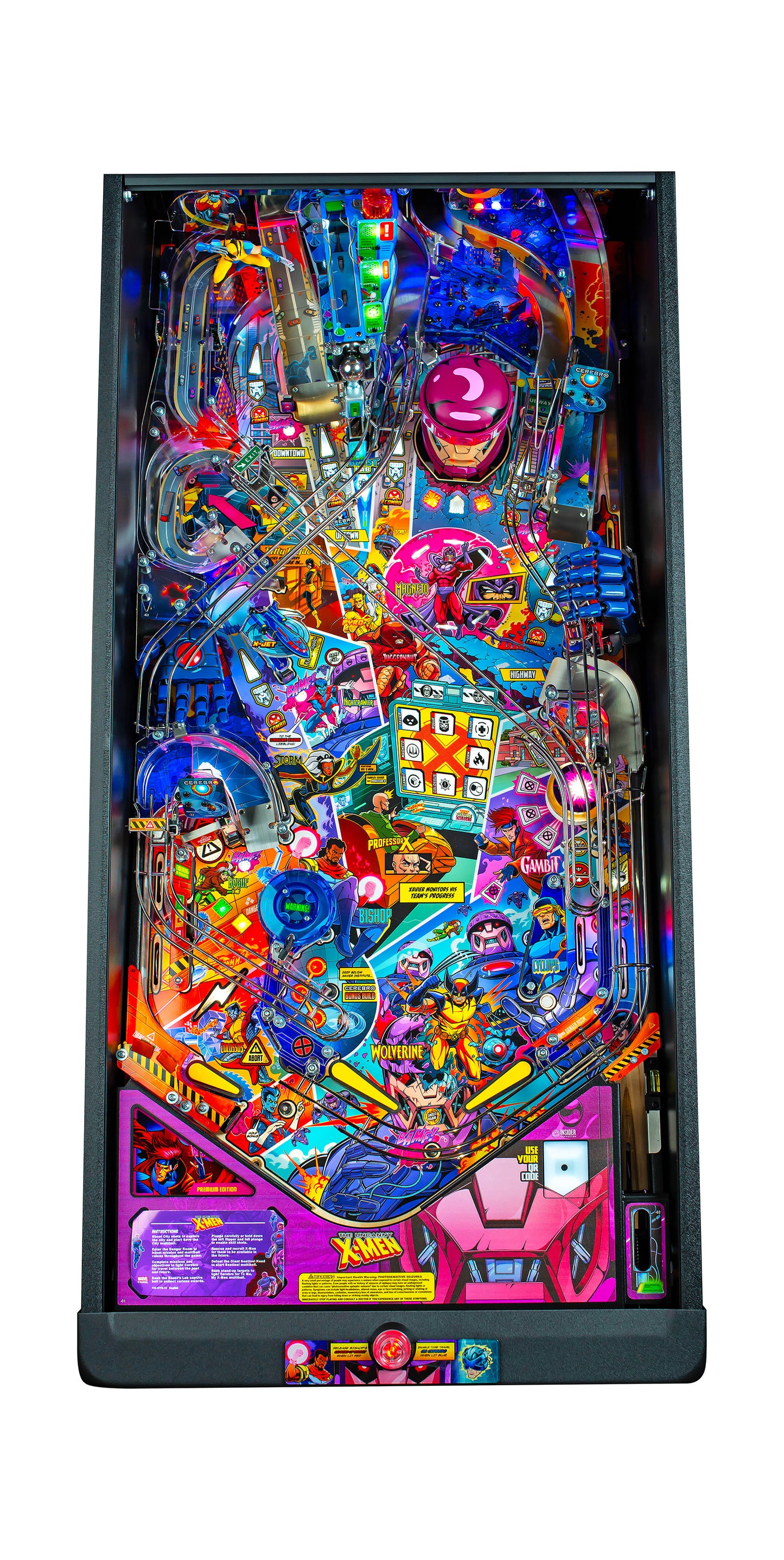 THE UNCANNY X-MEN Premium Edition Flipper - STERN Pinball