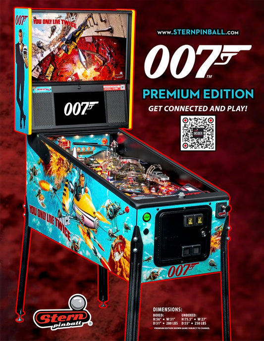 JAMES BOND 007 PREMIUM Edition Flipper - STERN Pinball
