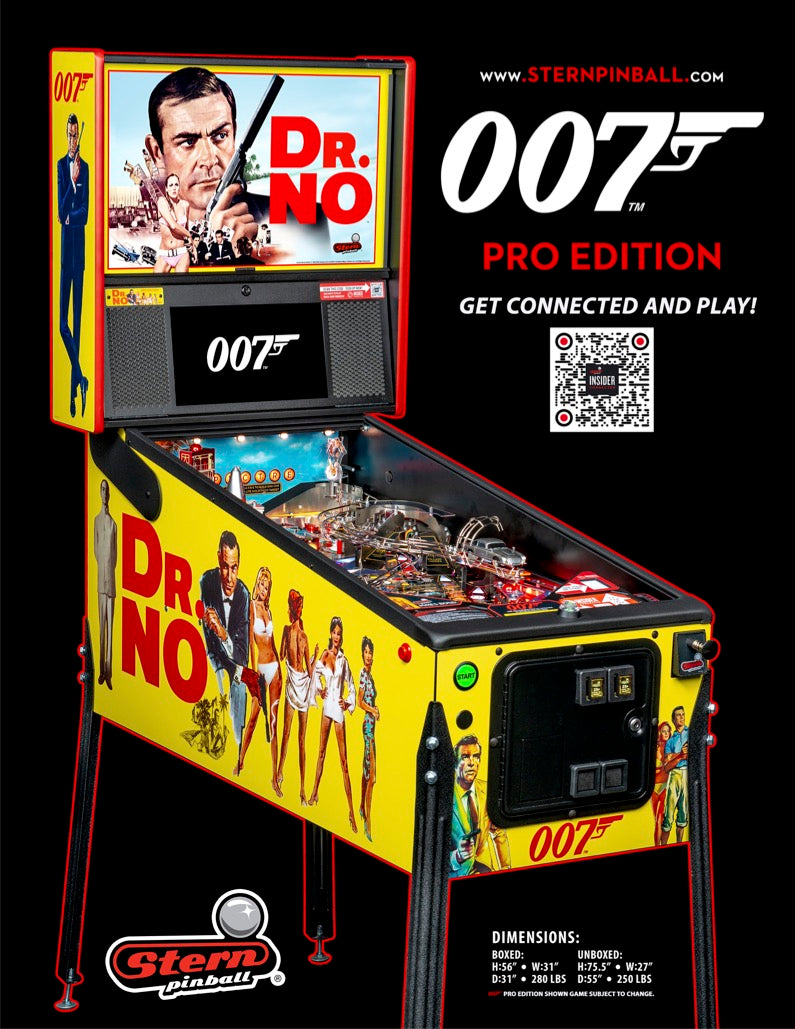 JAMES BOND 007 PRO Edition Flipper - STERN Pinball