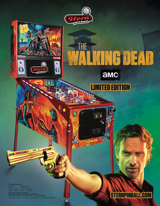 THE WALKING DEAD Remastered Limited Edition LE Flipper - STERN Pinball
