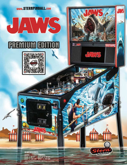 JAWS PREMIUM Edition Flipper - STERN Pinball