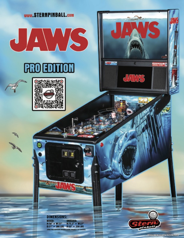 JAWS PRO Edition Flipper - STERN Pinball