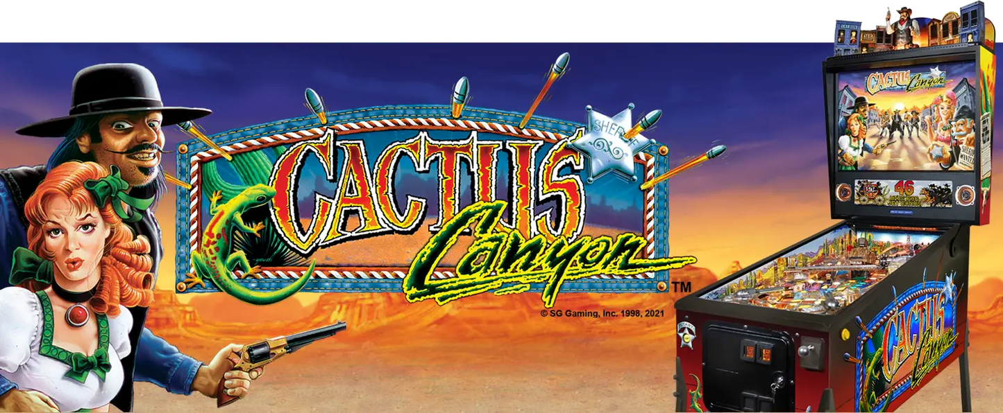 CACTUS CANYON SPECIAL Edition Plus SE+ Flipper - Chicago Gaming Company Pinball CGC Pinball