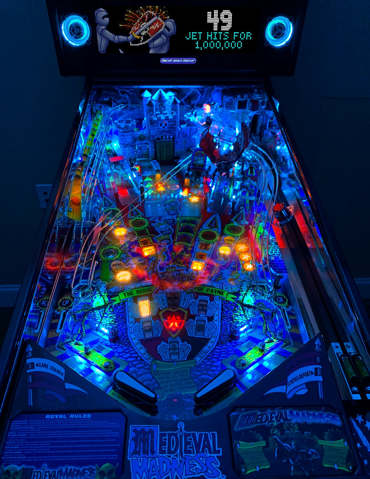 MEDIEVAL MADNESS Remake MERLIN Edition Flipper - Chicago Gaming Company Pinball CGC Pinball